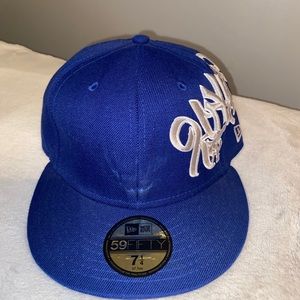 Men’s Fitted Blue Yankee Hat
